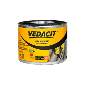 Fita Multiuso Alumínio Manta Asfáltica 10cm x 10m